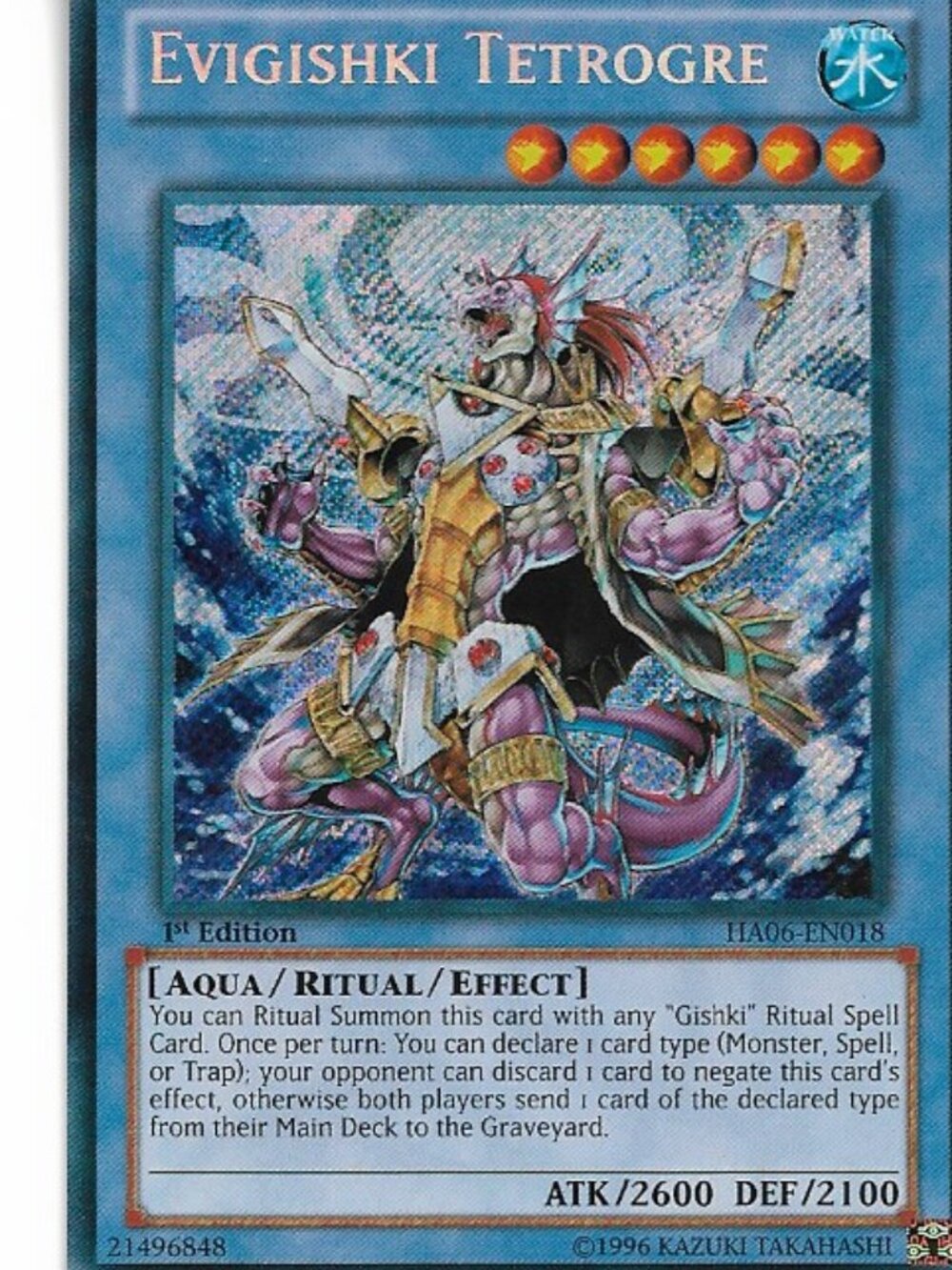 Yu-Gi-Oh Evigishki Tetrogre HA06-EN018 Holo LP